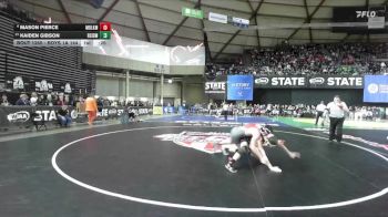 Boys 1A 144 lbs Cons. Round 2 - Mason Pierce, Medical Lake vs Kaiden Gibson, Riverside