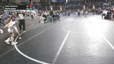 55 lbs Consi Of 16 #2 - Jaxon Churchill, Red Nose vs Joseph Bader, Triumph Trained