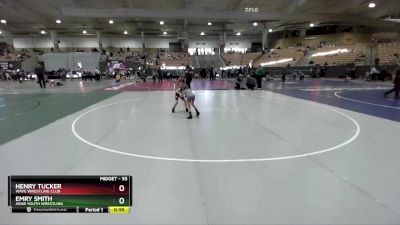 55 lbs Cons. Round 2 - Emry Smith, Arab Youth Wrestling vs Henry Tucker, Wave Wrestling Club