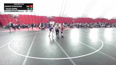 16U Boys - 157 lbs Quarters - Nolan Happel, LaCrosse Area Wrestlers vs Charles Schachtner, Victory School Of Wrestling