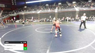 90 lbs Semifinal - Payson Attebury, Team Grand Valley Elite vs Tytan Odell, Bear Cave