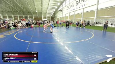 130 lbs Cons. Round 3 - Evie Davidson, UT vs Anna Ernst, AZ