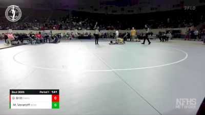 3A-106 lbs Cons. Round 1 - Malaki Venetoff, BERRYHILL vs Deacon Britt, PAWNEE