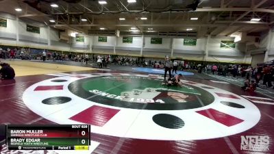 149 lbs 1st Place Match - Baron Muller, Sheridan Wrestling Club vs Brady Edgar, Redfield Youth Wrestling