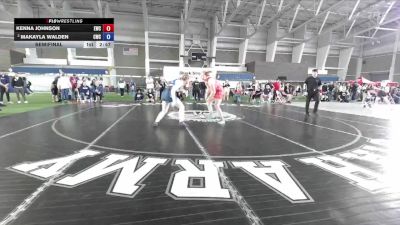 190 lbs Semifinal - Kenna Johnson, Empire Wrestling Club vs Makayla Walden, Charger Wrestling Club