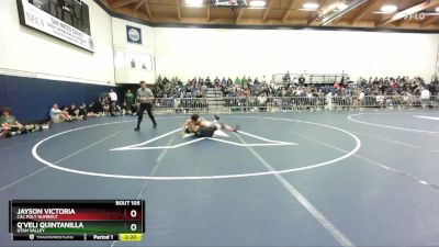 149 lbs Cons. Round 3 - Jayson Victoria, Cal Poly Humbolt vs Q`veli Quintanilla, Utah Valley