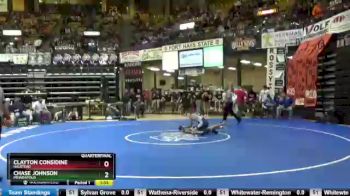 106 lbs Quarterfinal - Chase Johnson, Minneapolis vs Clayton Considine, Halstead