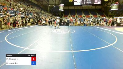 144 lbs Cons 64 #1 - Mason Masters, NE vs Buddy Leonard, MI