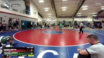 138 lbs Cons. Round 3 - Dagon Abeyta, Kelly Walsh vs Michael Wright, Lander Valley