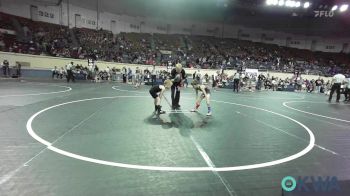 46 lbs Quarterfinal - Mason Hileman, Blue Devil Wrestling vs Kolton Tyler, Choctaw Ironman Youth Wrestling