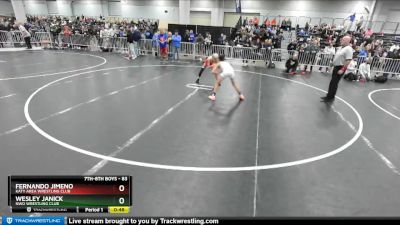 83 lbs Cons. Round 7 - Fernando Jimeno, Katy Area Wrestling Club vs Wesley Janick, NWo Wrestling Club