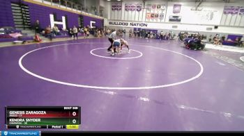 105 lbs Cons. Round 4 - Kendra Snyder, Chiawana vs Genesis Zaragoza, Pasco