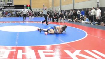132 lbs Consi Of 8 #2 - Faith Young, Middleborough vs Ganel Gotay, Salem NH