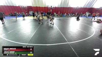 151-152 B Round 3 - Brady Breuck, Xavier vs Orion Nerge, Grayslake Central