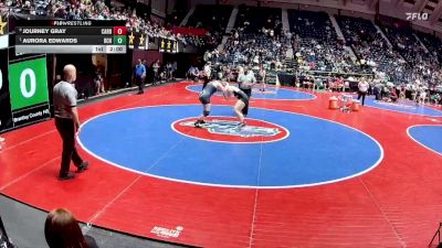 190 lbs Quarterfinal - Aurora Edwards, Brantley County HS vs Journey Gray, Carrollton