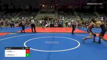 119 lbs Quarterfinal - Colt Collett, Checotah Matcats vs Conner Williams, Black Fox Wrestling