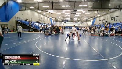 58-61 lbs Round 3 - Cole Ward, Fremont Wrestling Club vs Cruz Chisholm, Fremont Wrestling Club