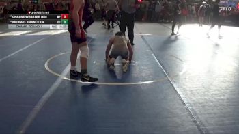 118 lbs Champ. Round 1 - Chayse Webster NE5, Massillon Perry vs Michael France C4, Central Crossing