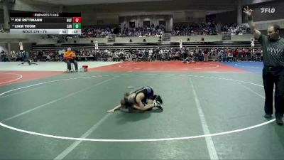 75 lbs Champ. Round 1 - Joe Rettmann, Hutchinson vs Liam Thom, Sartell