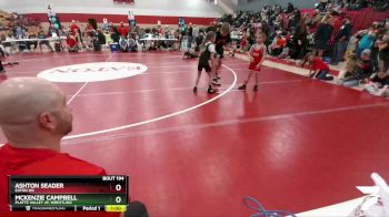 46-49 lbs Round 5 - McKenzie Campbell, Platte Valley Jr. Wrestling vs Ashton Seader, Eaton WC