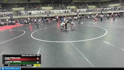 100 lbs Semifinal - Cage Preslaski, Pulaski vs Carver Crippen, DC Elite