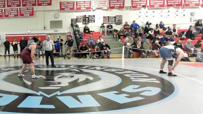 285 lbs Quarterfinal - Ryan Marsden, Mt. Anthony Union vs Oliver Yasharian, North Country