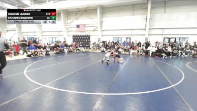 77 lbs Finals (8 Team) - Cooper Hennefer, Idaho 1 vs Camden Lawsen, Utah Black
