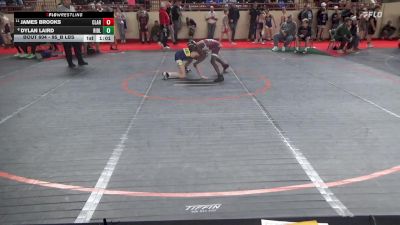 95_B lbs Round Of 16 - James Brooks, Clarion vs Dylan Laird, Ridley
