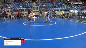 180 lbs Rnd Of 32 - Kierra Hubmaster, New Jersey vs Bo Geibe, Michigan