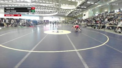 141 lbs Quarterfinal - Nico Diaz, Stevens Tech vs Luke Yorke, St. John Fisher
