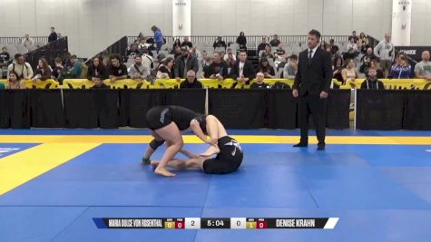 Denise Krahn vs Maria Dulce Von Rosenthal 2024 World IBJJF Jiu-Jitsu No-Gi Championship