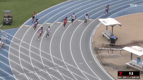 Youth Boys' 200m, Finals 2 - Age 15-16