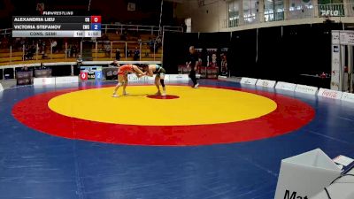 50kg Cons. Semi - Alexandria Lieu, Coast RTC vs Victoria Stefanov, Edmonton Wrestling Club