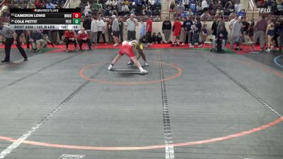 125_B lbs Consi Of 8 #1 - Cameron Lewis, Woodland Hills vs Cole Pettit, Peters Twp