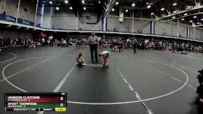 40 lbs Round 6 (10 Team) - Wyatt Thompson, Headhunters vs Jameson Claycomb, U2 Uprising Black