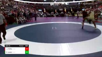 220 lbs Quarterfinal - Jesse Boley, Cheyenne Mtn vs David Lopez, Greeley West