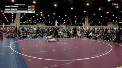 138 lbs Round 5 (6 Team) - Dylan Eppinett, BRAWL Silver vs Josiah Turner, North Shelby Regulators Blue