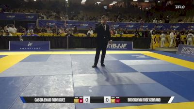 Brooklynn Rose Serrano vs Cassia Enaid Rodriguez 2026 Pan Kids Jiu-Jitsu IBJJF Championship