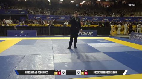 Brooklynn Rose Serrano vs Cassia Enaid Rodriguez 2026 Pan Kids Jiu-Jitsu IBJJF Championship