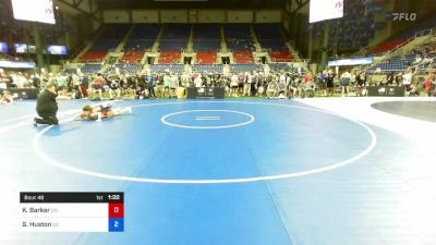 120 lbs Rnd Of 128 - Kaiden Barker, Ohio vs Garet Huston, South Dakota