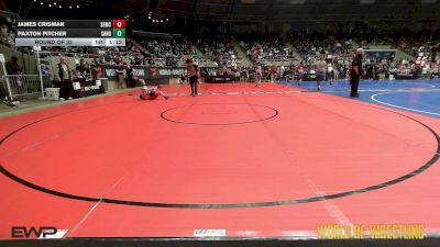 64 lbs Round Of 32 - James Crisman, Salem Elite Mat Club vs Paxton Pitcher, Sanderson Wrestling Academy