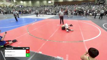 98 lbs Round Of 16 - Kayson Bryan, NorCal Nomads vs Remington Parton, Battle Mountain WC