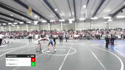 138 lbs Consi Of 8 #1 - Mason Orona, Round Valley High School vs Lane Swarts, No Team