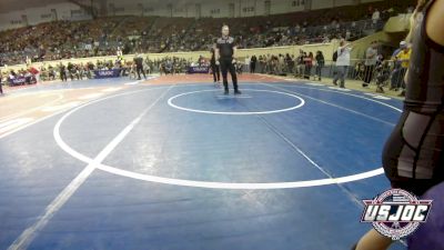 45 lbs Quarterfinal - Everlee Henderson, Tuttle Elite Wrestling Club vs Zola Smith, HBT Grapplers