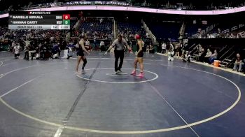 120 lbs Champ. Round 1 - Hannah Carty, Willow Spring vs Marielle Hirkala, Swansboro