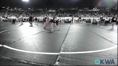 97 lbs 2nd Place - Paisleigh Carpenter, Midwest City Bombers vs Natalie LeGrand, Sperry Wrestling Club