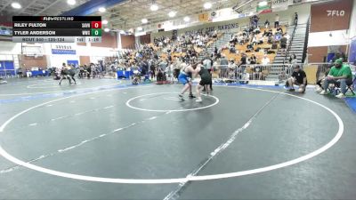 125-134 lbs Round 2 - Tyler Anderson, Wrightwood Wrestling Club vs Riley Fulton, Ridgecrest Wrestling Club