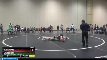 109 lbs Placement Matches (16 Team) - Jayce Rutz, Bufffalo Stampeders Wrestling vs Gabe Jones, Backyard Boyz White