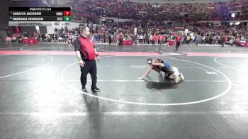 112 lbs Quarterfinal - Jasaiya Jackson, Red Hot Wrestling Club vs Morgan Johnson, Team Nazar Training Center