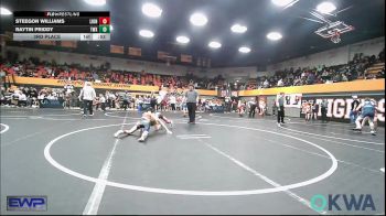 88 lbs 3rd Place - Steegon Williams, Lions Wrestling Academy vs Raytin Priddy, Team Worx